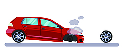 矢量紅色小車EPS