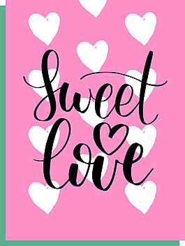 愛心矢量禮物素材卡片文件