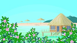 夏天的海邊