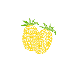 卡通手繪菠蘿