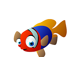 矢量卡通小魚EPS