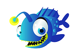 矢量卡通小魚EPS