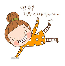 時尚卡通美女EPS
