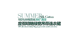 连衣裙字体排版设计