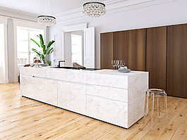 現代廚房裝潢設計圖片