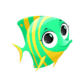 矢量卡通海底動(dòng)物小魚(yú)EPS