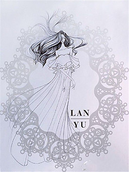 花環(huán)長裙禮服設計圖