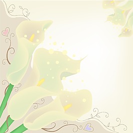 手繪花朵背景