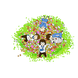綠色學生草地