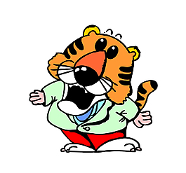 矢量卡通獅子EPS