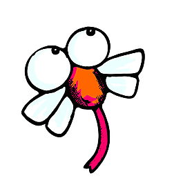 卡通矢量蜻蜓EPS