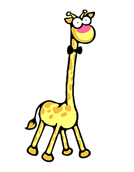 矢量卡通長頸鹿EPS