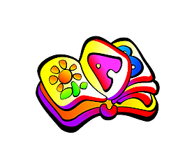 卡通兒童書本EPS