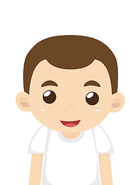 矢量卡通少年