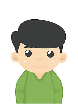 矢量扁平少年EPS
