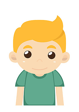 卡通少年人物EPS