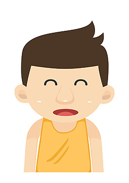 矢量卡通工作少年EPS