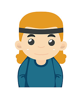 矢量卡通工作人員EPS