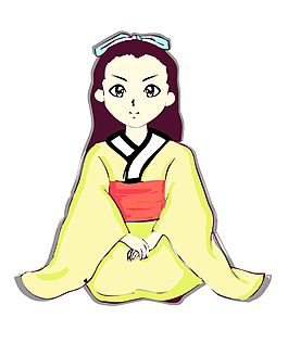 矢量日本美女EPS