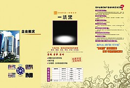 美發染發品牌宣傳三折頁