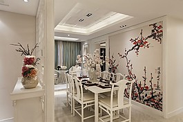 現(xiàn)代時(shí)尚餐廳裝修效果圖
