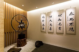 新中式一室內(nèi)背景墻設(shè)計(jì)圖
