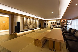 新中式简约餐厅背景墙设计图