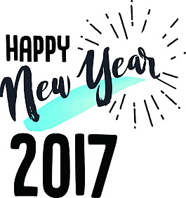 新年快樂卡通矢量圖標(biāo)素材