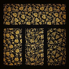 金色花紋背景