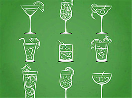 9夏季飲料矢量素材