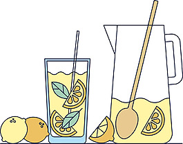 夏季手繪飲料