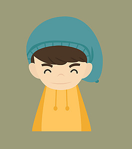 卡通時尚男孩EPS