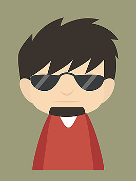 卡通時尚男孩EPS