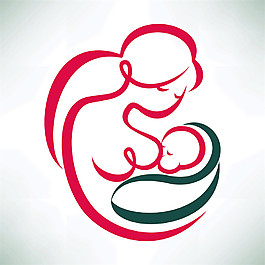 哺乳母婴标志图片