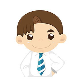 矢量正裝男孩EPS