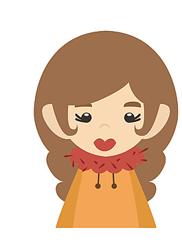 矢量可愛女性EPS
