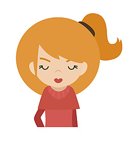 矢量卡通性感女性EPS