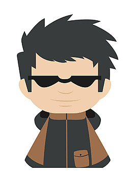 矢量時尚男孩