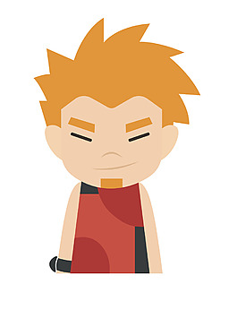 矢量卡通時尚男孩EPS