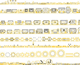 CAD平面常用家具