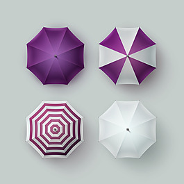 紫色的太阳伞