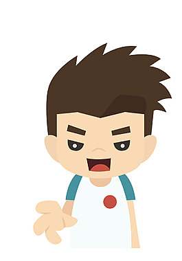 矢量陽光男孩EPS
