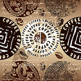 斑点咖啡背景图片