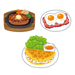 日本水彩手繪食物圖標(biāo)設(shè)計(jì)素材