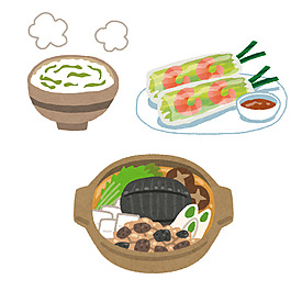 日本食物水彩手绘食物图标设计素材