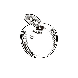 矢量蘋果漫畫圖片