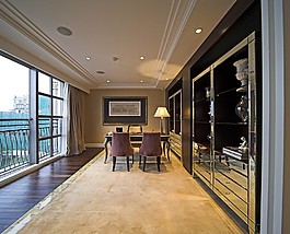 豪華別墅書房裝修效果圖