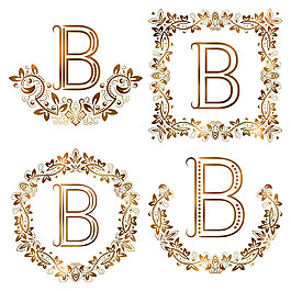 B花紋字母組合圖片