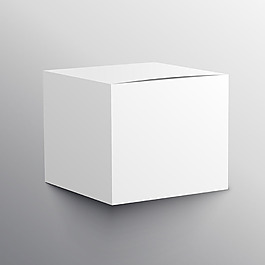 灰色簡約盒子模型