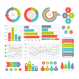 各种不同形状的信息图模板